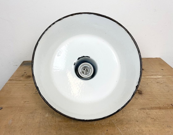 Image 1 of Industrial Blue Enamel Pendant Lamp, 1960s