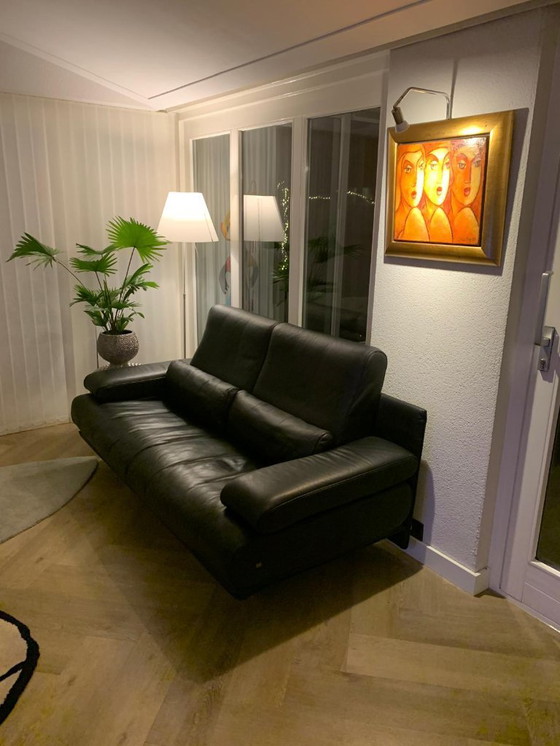 Image 1 of For sale: Exclusive Rolf Benz 6500 2.5 design sofa in black leather