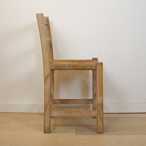 Image 1 of Woven Seat Ibiza Style Chair, Spain, 1970s