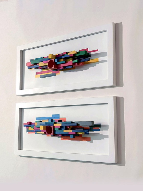 Image 1 of sculpture murale set of 2 Vormalux nr 2 + 3