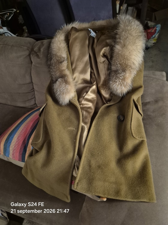 Manteau Col Fourrure – Marella, Cadeaux, Textile, Wool (photo 7 of 9)