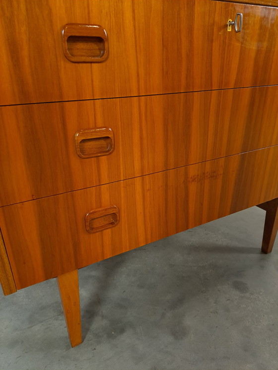 Image 1 of Bureau secret suédois avec tiroirs, bureau scandinave