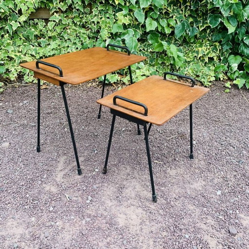 Paire de tables gigognes