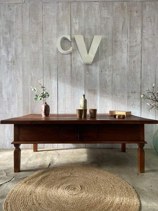 Gran mesa de centro vintage