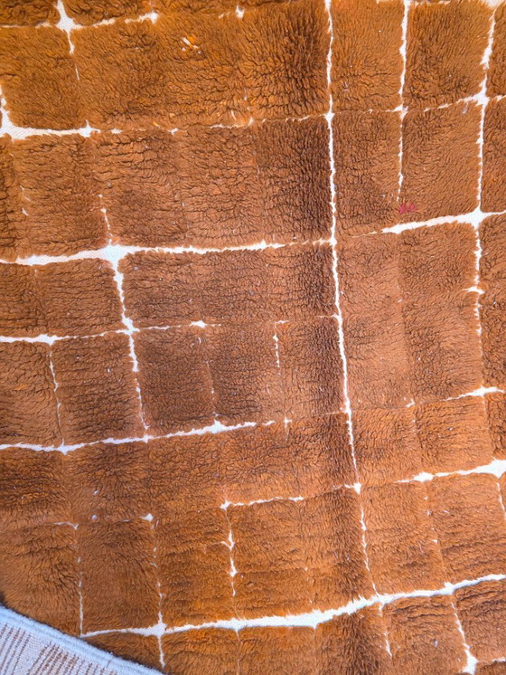 Image 1 of Brown Moroccan Beni Ourain plush rug 238 x 148 cm 