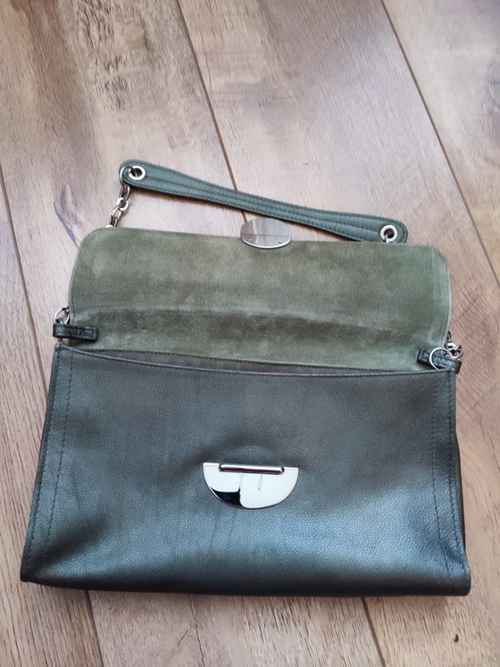 Furla Handbag Bag Leather Leather Green Khaki Chain – Shoulder bags (photo 11 of 14)