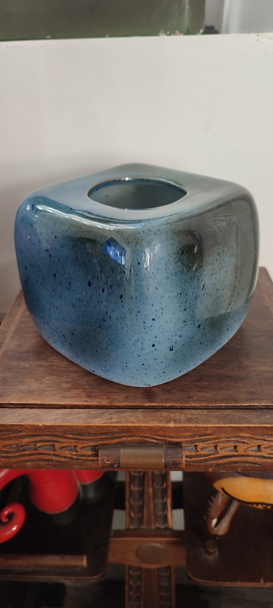 Image 1 of Virebent Vintage 1960s-70s Porcelain Cube Candlestick