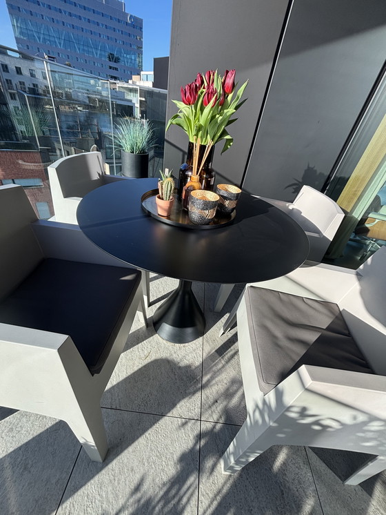 Image 1 of Designer balcony set - Philippe Starck "Toy Chair" (Driade) - 4 chairs + table