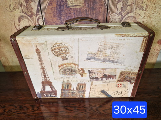 Beautiful vintage suitcase Paris