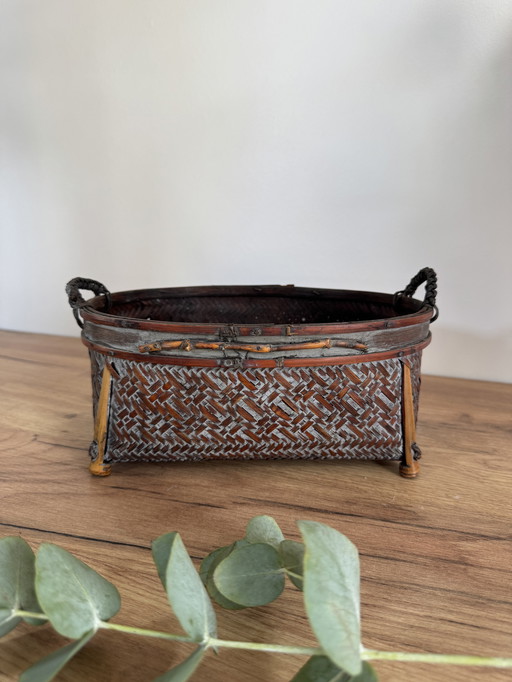 Cestino rustico vintage