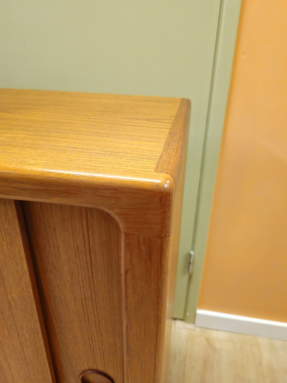 Image 1 of Vintage Silkeborg Deens Schuifdeur Dressoir Kast  Lowboard Kastje Schuifdeuren 