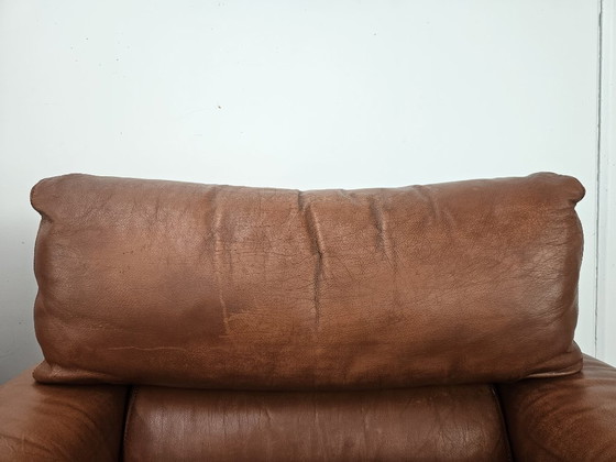 Osaka Brown Leather Armchairs by Moroso, 1980 (photo 7 of 21)