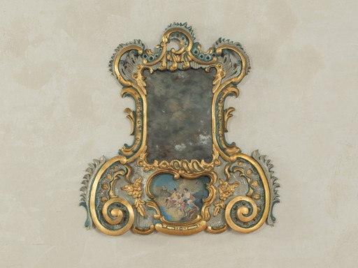 Baroque Mirror, handcrafted, 1960s