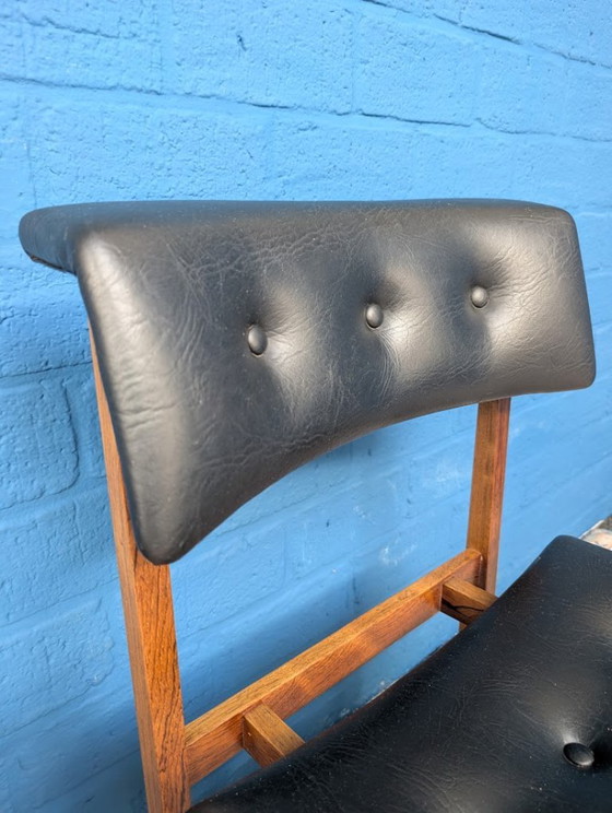 2x Sedie Vintage, Henning Sørensen, Anni '60 – Danex, Sedie da pranzo, Wood, Leather (photo 9 of 9)