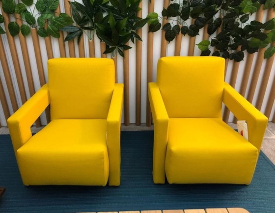 Image 1 of Sillón CASSINA 2x 637 Utrecht 2024 (NUEVO, nunca usado) KVDRAT AMARILLO 13L Lana