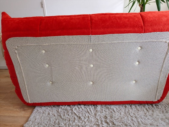 Ligne Roset Togo 3 posti. Alcantara Goya Red – Divani 3 posti, Tessile (photo 6 of 8)