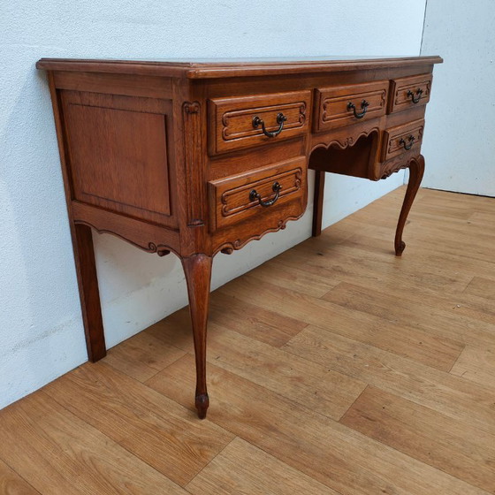 Image 1 of Vintage Landelijke sidetable bureau kaptafel tv-meubel make-up tafel