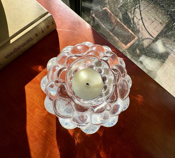 Image 1 of Teelichthalter „Himbeere“ von Crystal Orrefors, entworfen von Anne Nilsson