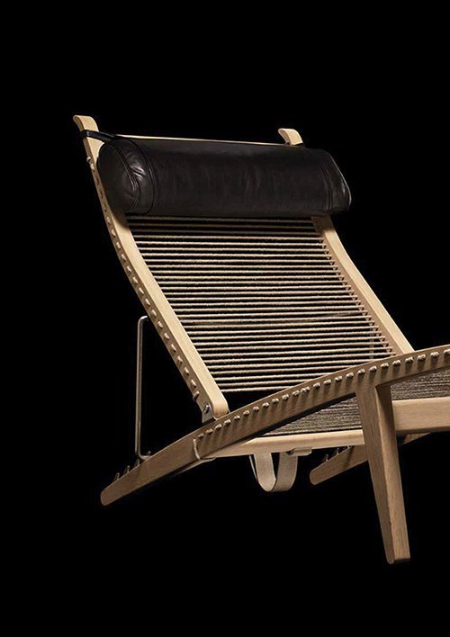 Image 1 of Hans Wegner PP Møbler pp524 Sedia a sdraio