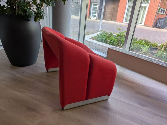 Image 1 of Pierre Paulin - Artifort Groovy Silla M F598 en Rojo - lote de 2
