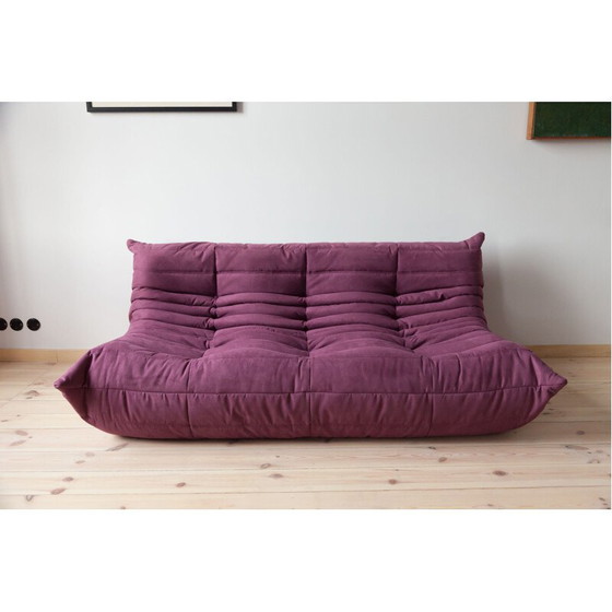 Image 1 of Ensemble salon vintage Togo en microfibre violette par Michel Ducaroy pour Ligne Roset, France 1970