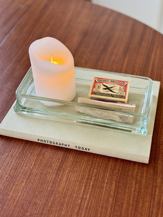 Image 1 of Vintage West Germany glazen schaal Le Corbusier & Perriand stijl – jaren 50