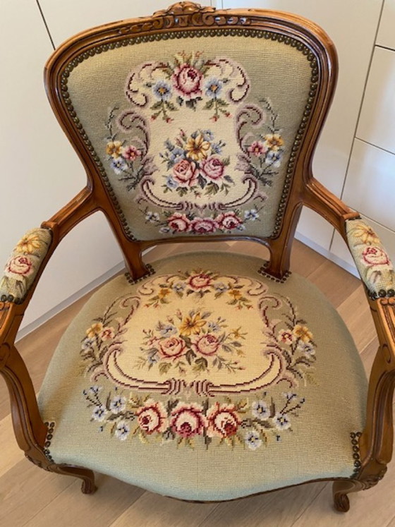Image 1 of Vintage Louis XV Style Side Chair