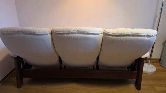 Image 1 of Ekornes Stressless Windsor 3-zitsbank – in topconditie en grondig gereinigd