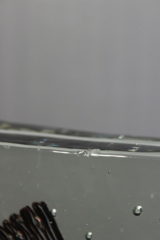 Image 1 of 5.5 Kg Large Aquarium sculpture Alfredo Barbini Cenedese blown glass Murano 1970s