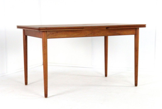 Image 1 of Rectangular extendable dining table 'Flovt' vintage Danish design