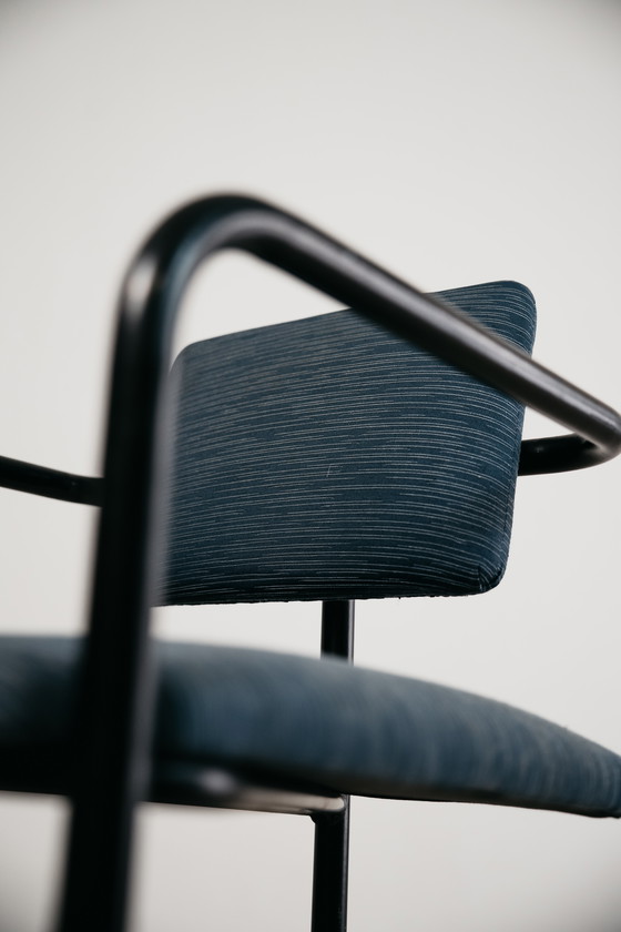 Image 1 of Vintage minimalistische postmoderne fauteuil, modern design uit de jaren 80