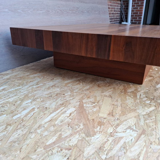 Image 1 of large solid teak coffee table Axel Vervoordt