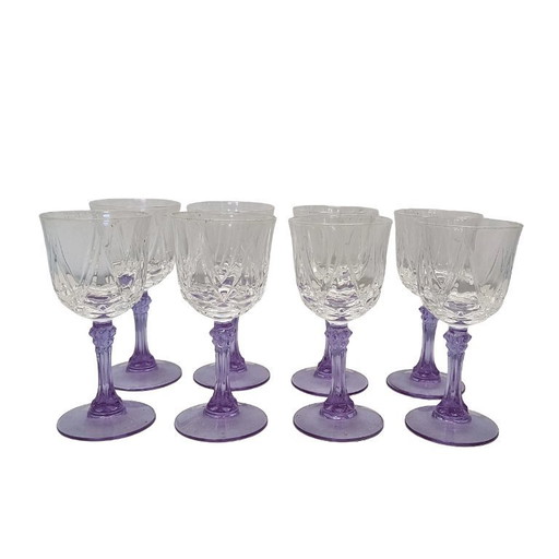 Cristal d’Arques LILAS borrelglaasjes uit Frankrijk