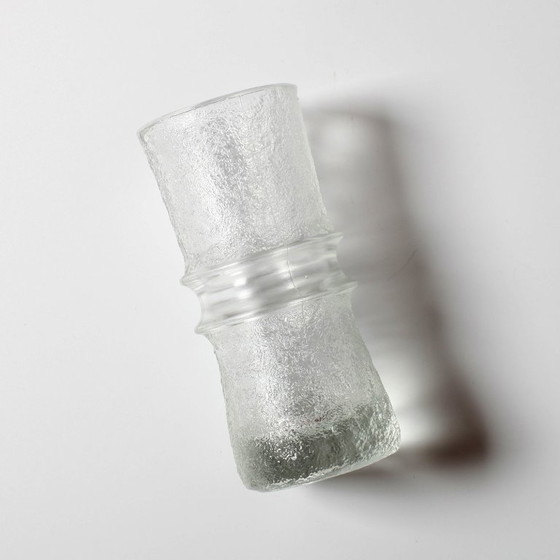 Image 1 of Mid-Century Modern Pressed Glass Vase: Pavel Panek Design, Rudolfova Hut