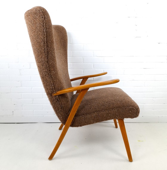 Image 1 of Vintage Wingback fauteuil jaren 60/70 mid century modern