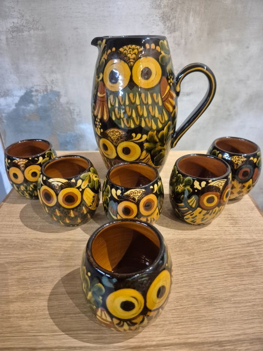 Reber - Drinking Service - Ceramics - "Owl" Service