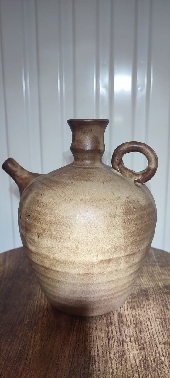 Image 1 of Vallauris Varnished Earthenware Jug