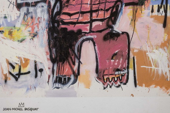 Image 1 of Jean-Michel Basquiat. Serigrafía numerada en color. 1990's
