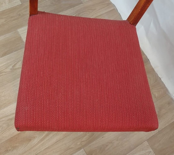 Image 1 of Set von 4 Teakholz-Esszimmerstühlen - Ende des 20. Jahrhunderts