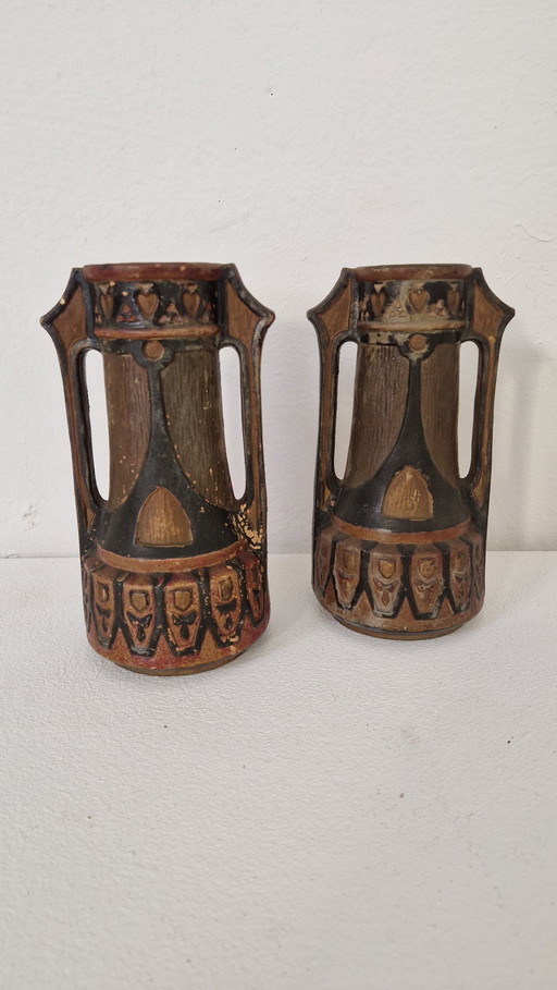 2 Art Nouveau vases 1930