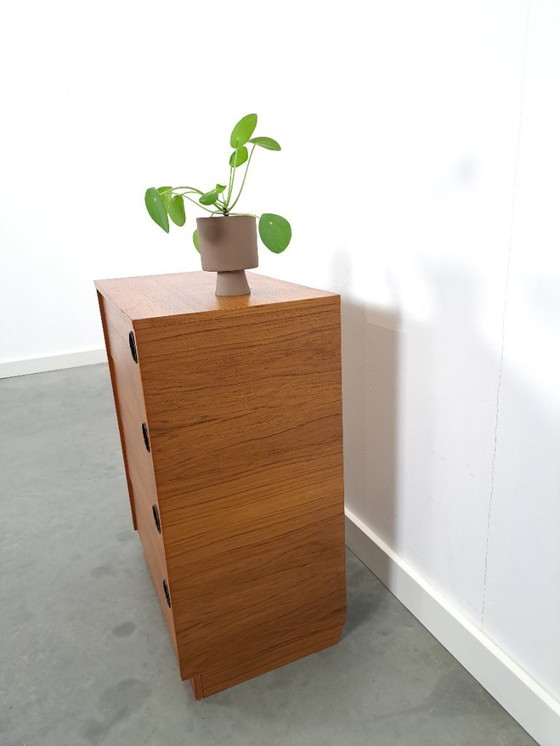 Image 1 of Scarpiera con maniglie rotonde nere, n. 1 vintage