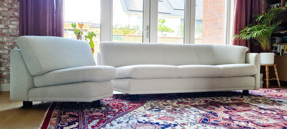 Image 1 of Leolux 4 seater sofa with corner