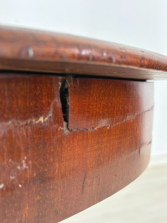 Image 1 of Table basse coloniale ancienne, table de cuisine, table en bois, vers 1880