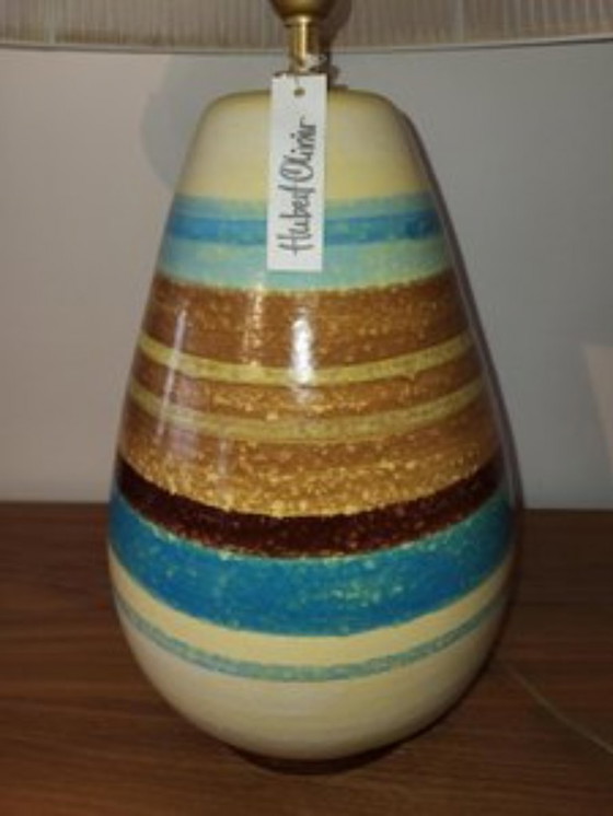 Image 1 of Hubert Olivier ceramic lamp, France, 1990