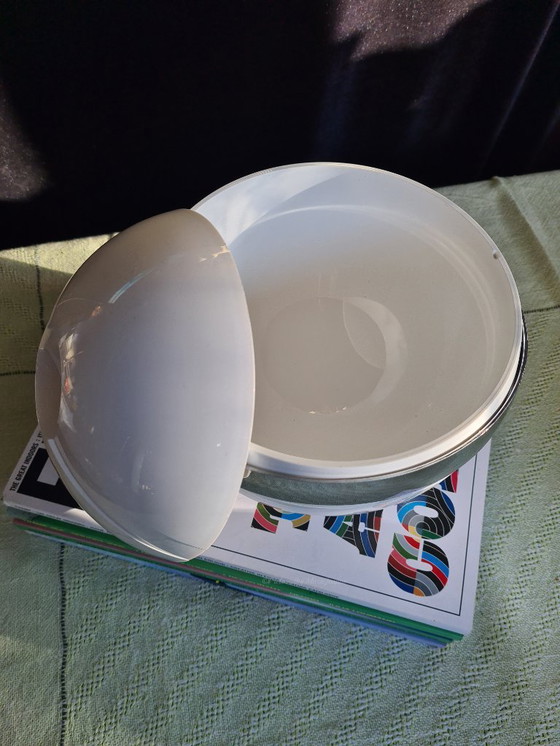 Image 1 of 1x Guzzini Eiskübel Eiskübel 'Stella' Weiß Space Age.