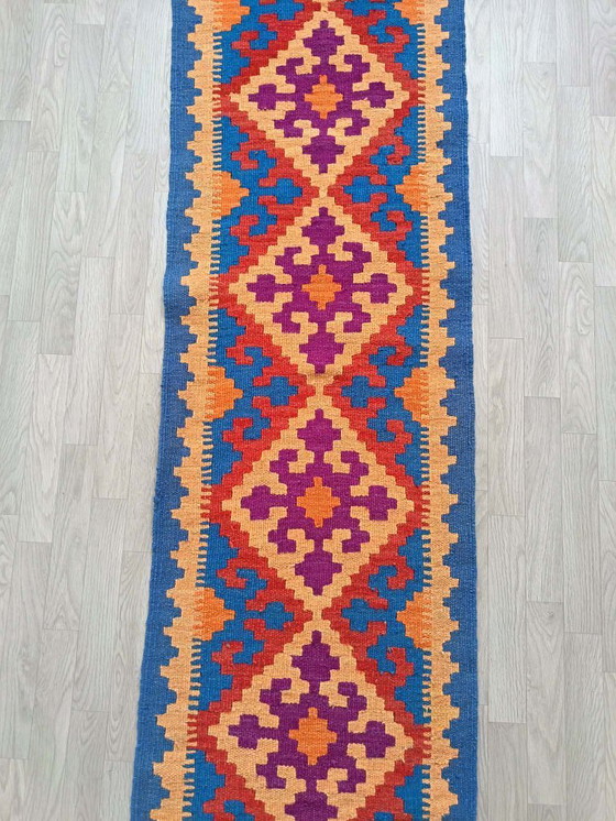 Image 1 of Handmade Persian Gashqai Hallway Kilim