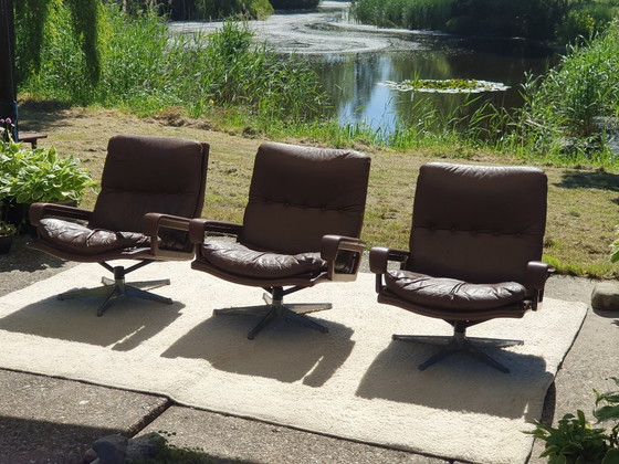 Image 1 of Strässle King Chair Collection – Set Of 3 – Design Armchairs