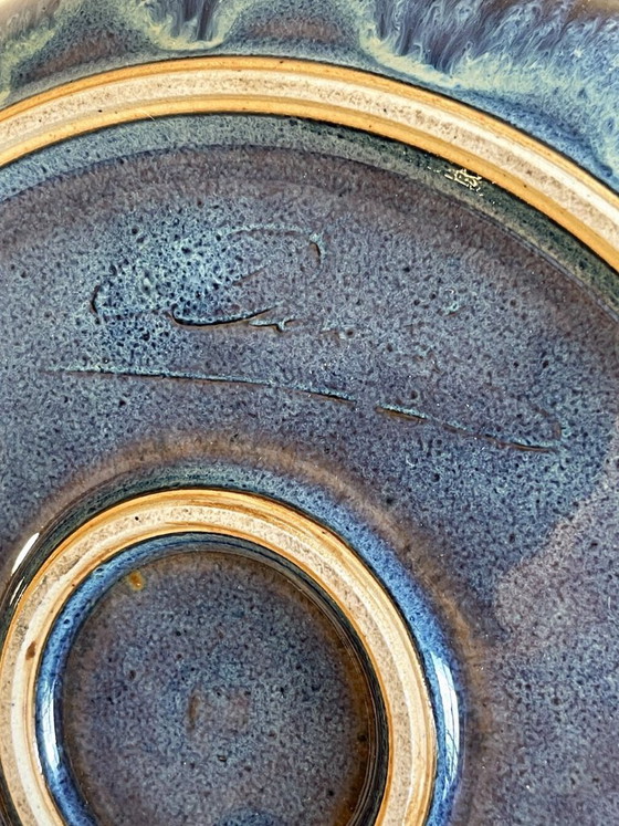 Image 1 of Denbac likeurset van geglazuurd aardewerk, gesigneerd – Frankrijk, jaren 1950-1960