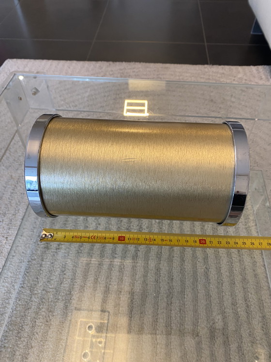 Image 1 of Refrigeratore vintage anni '80 in oro in stile Hollywood Regency