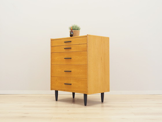 Image 1 of Commode en frêne, Design danois, 1960S, Manufacture : Lyby Møbler